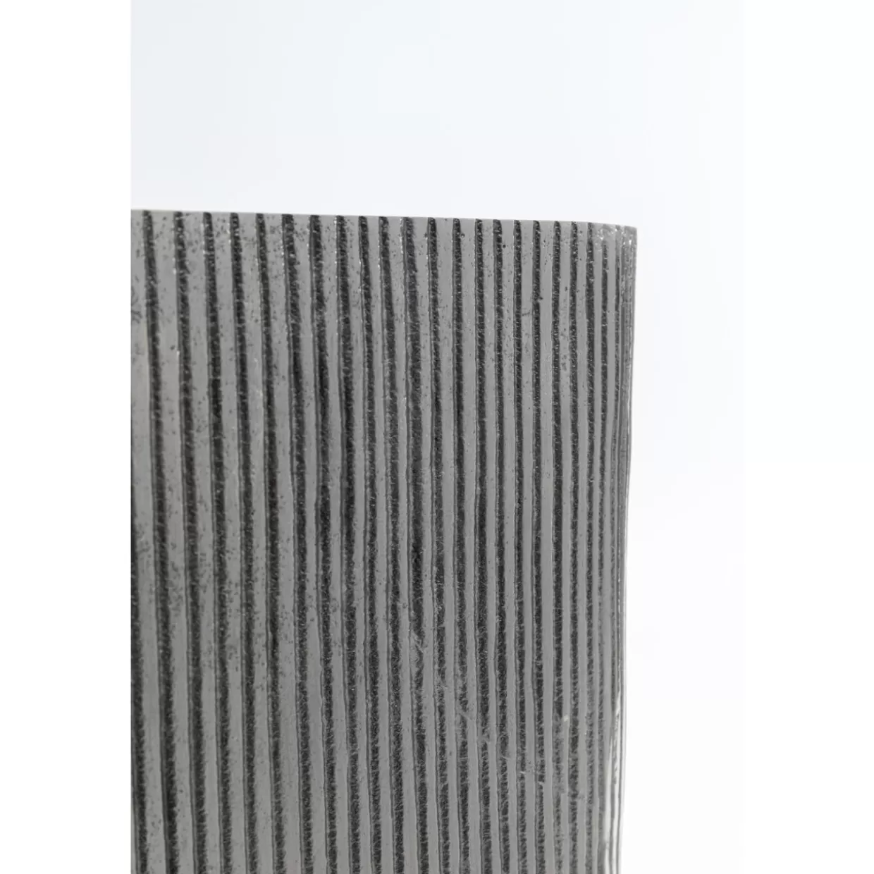 Vaso decorativo Gauri in stile contemporaneo, design esclusivo KARE - 35 cm di altezza con finitura grigio cenere