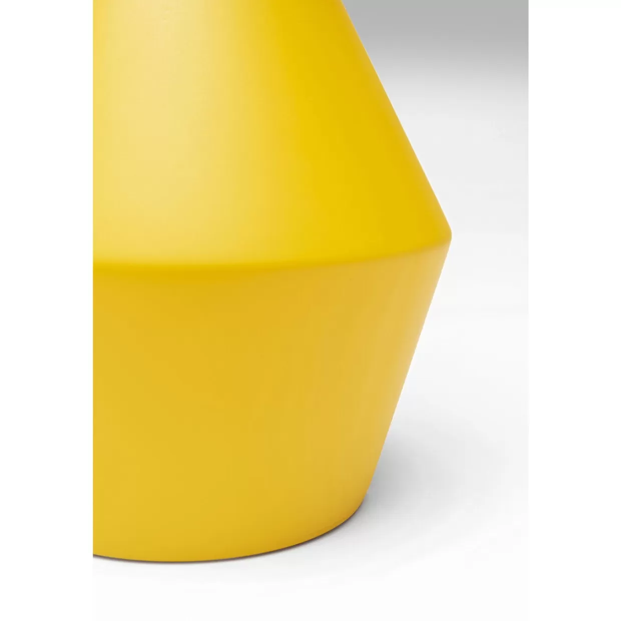 Vaso decorativo moderno Gina Gelb in vetro soffiato - Design elegante per interni con base stabile, altezza 25 cm - Collezione esclusiva KARE
