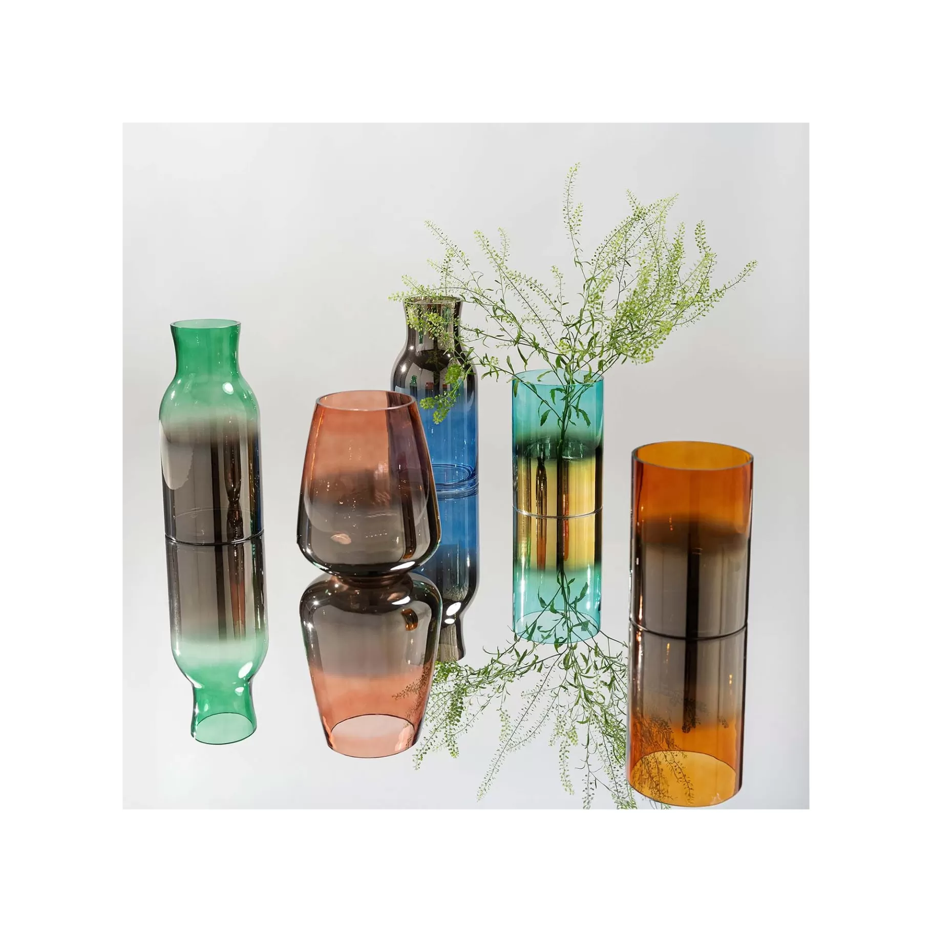 Hot Vase Glow Turquoise 20cm   Vase