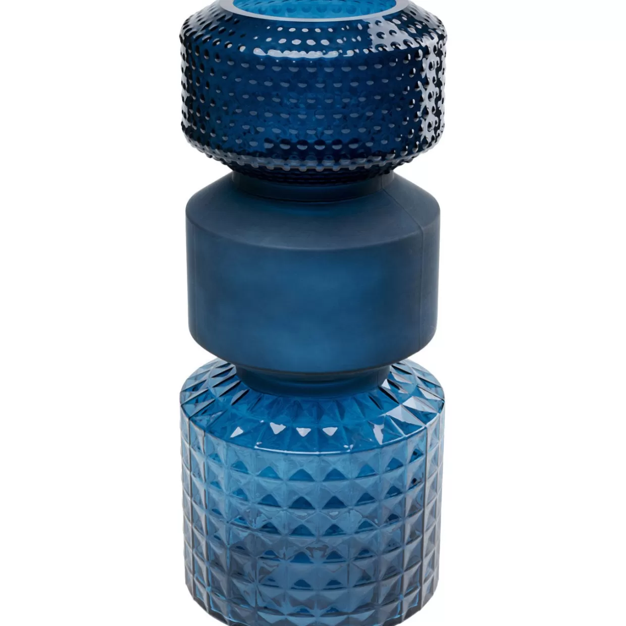 KARE Design - Vaso Moderno Duo Meraviglioso in Tonalità Blu, Altezza 42 cm