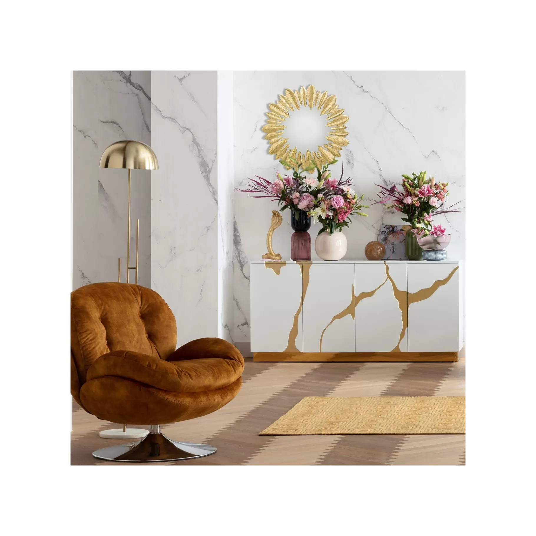Outlet Vase Marvelous Duo Rose Bleu 40cm   Vase