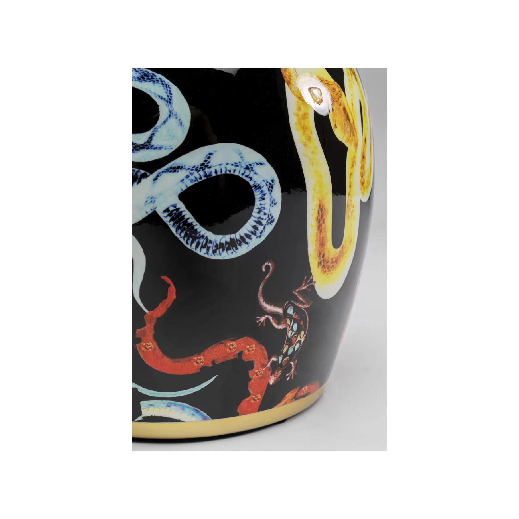 Sale Vase Noir Serpents 22cm   Vase