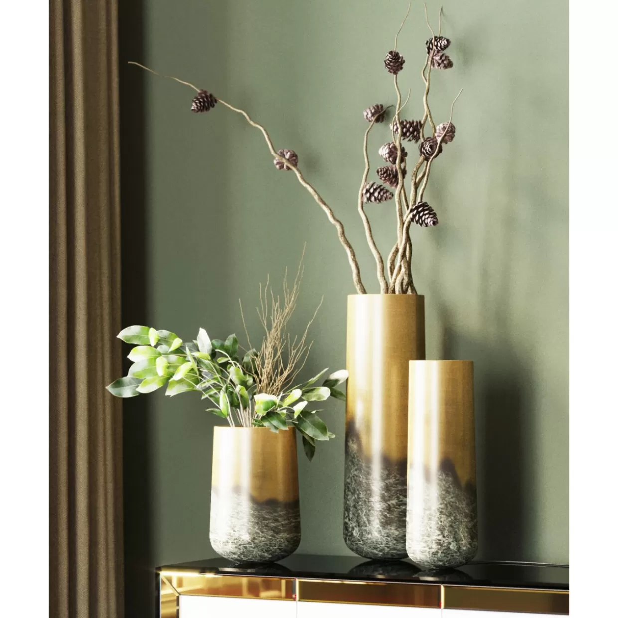 Vaso Decorativo Moderno Nora 46cm - Design Esclusivo KARE per Arredamento con Stile, Ideale per Soggiorni e Centrotavola Raffinati