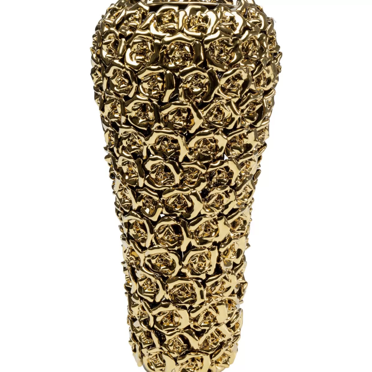 Vaso Decorativo Rosa e Oro con Sfumature Metallizzate - Design KARE - Altezza H 45cm per Interni Moderni