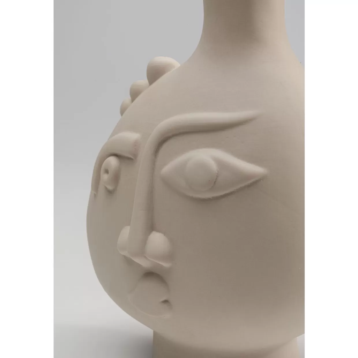 KARE Vaso Contemporaneo con Linee Sferiche - Design Decorativo a Proporzioni Asimmetriche, Altezza 16 cm