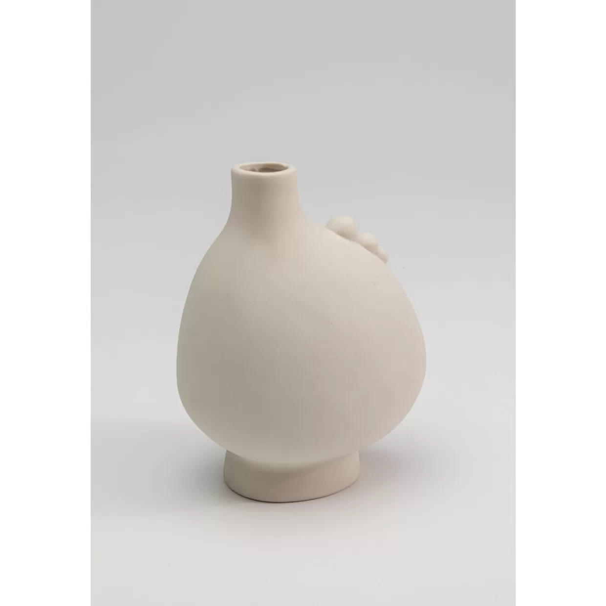 KARE Vaso Contemporaneo con Linee Sferiche - Design Decorativo a Proporzioni Asimmetriche, Altezza 16 cm