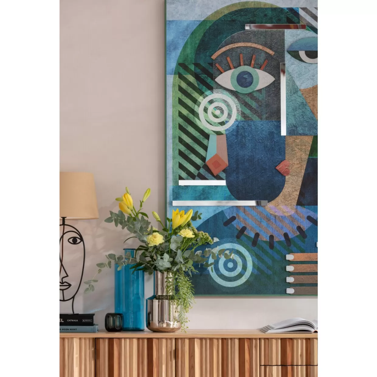 Vaso Decorativo Tutti Blu 40cm - Design Moderno per Interni KARE Collection