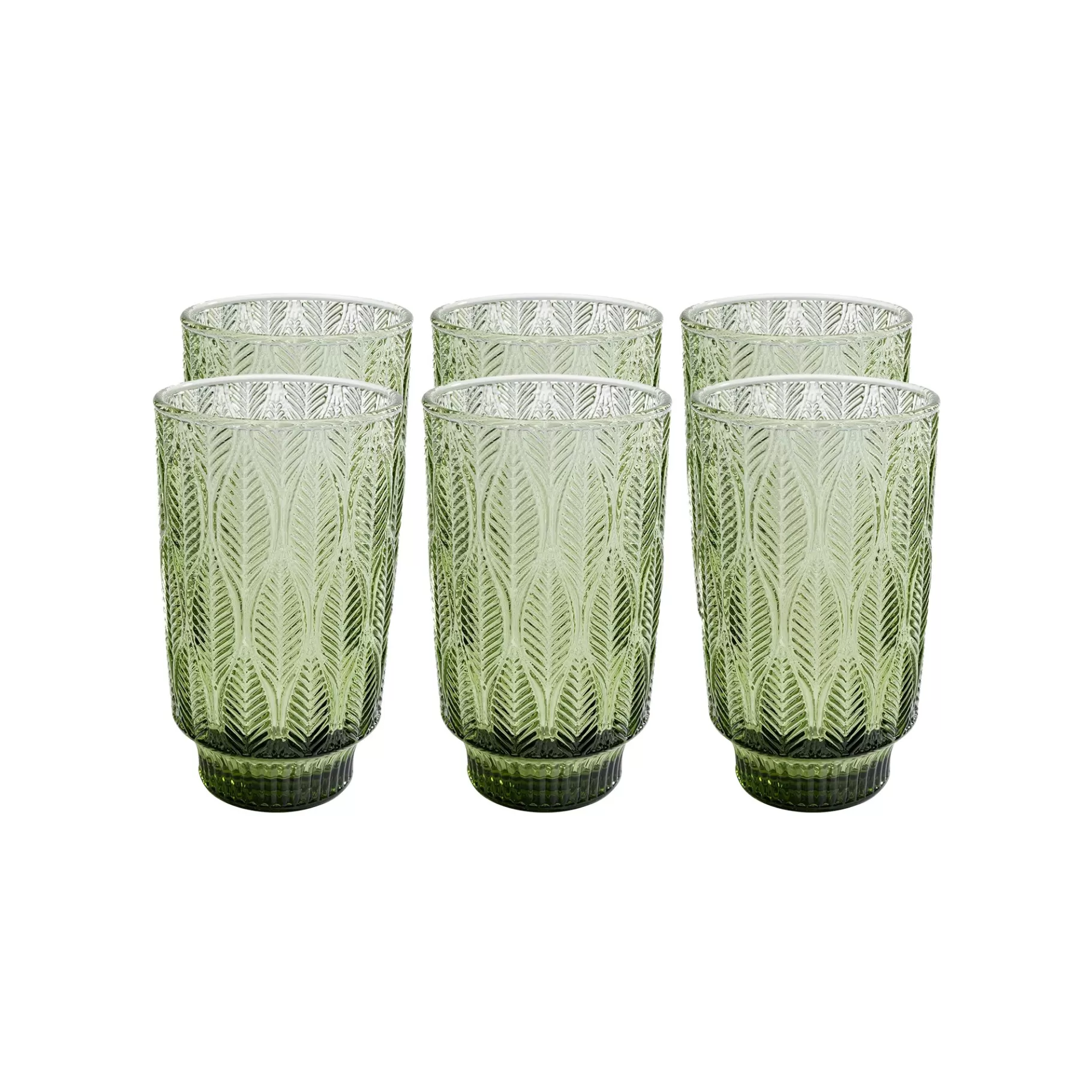 Best Verres à Eau Fogli Verts Set De 6   Vaisselle