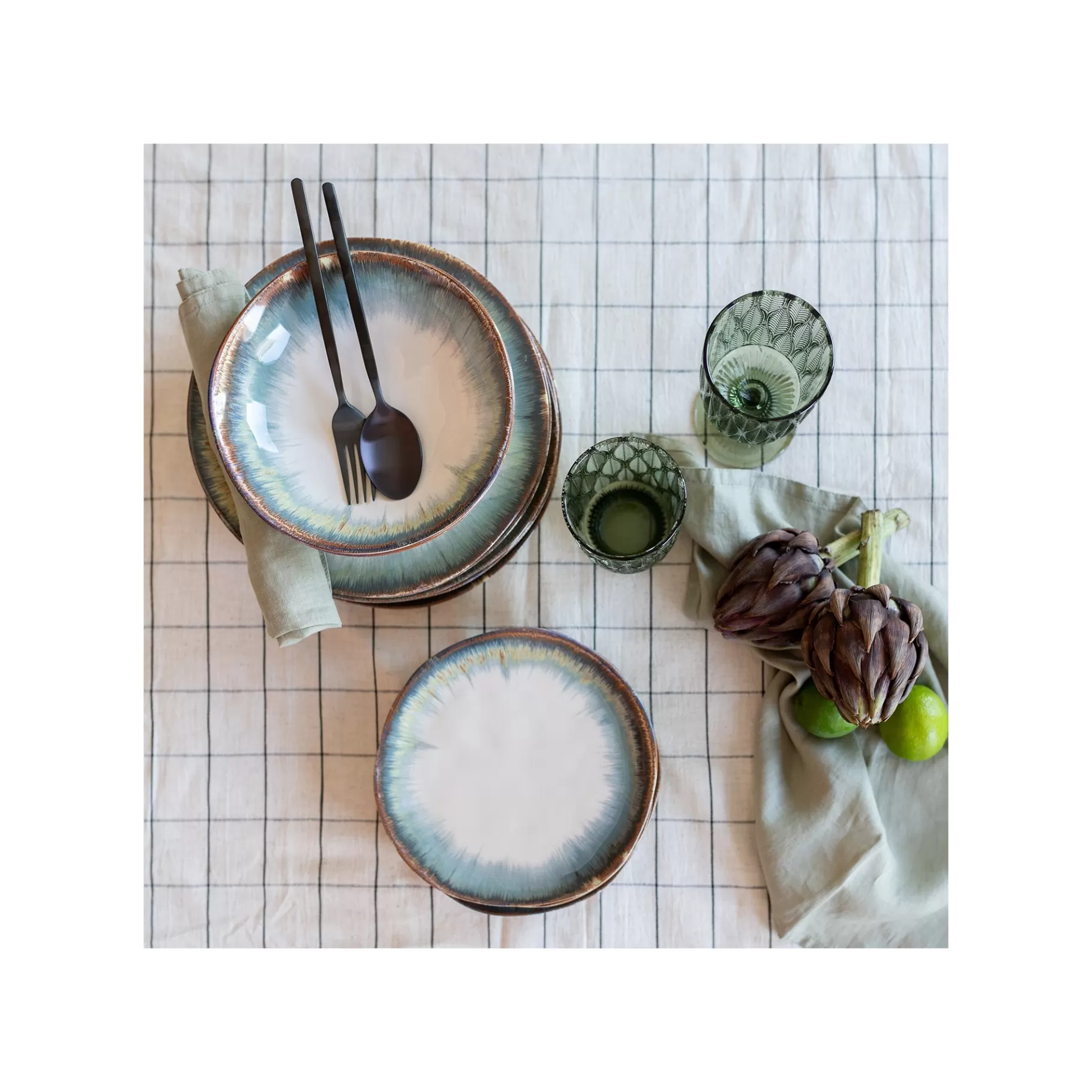 Best Verres à Eau Fogli Verts Set De 6   Vaisselle
