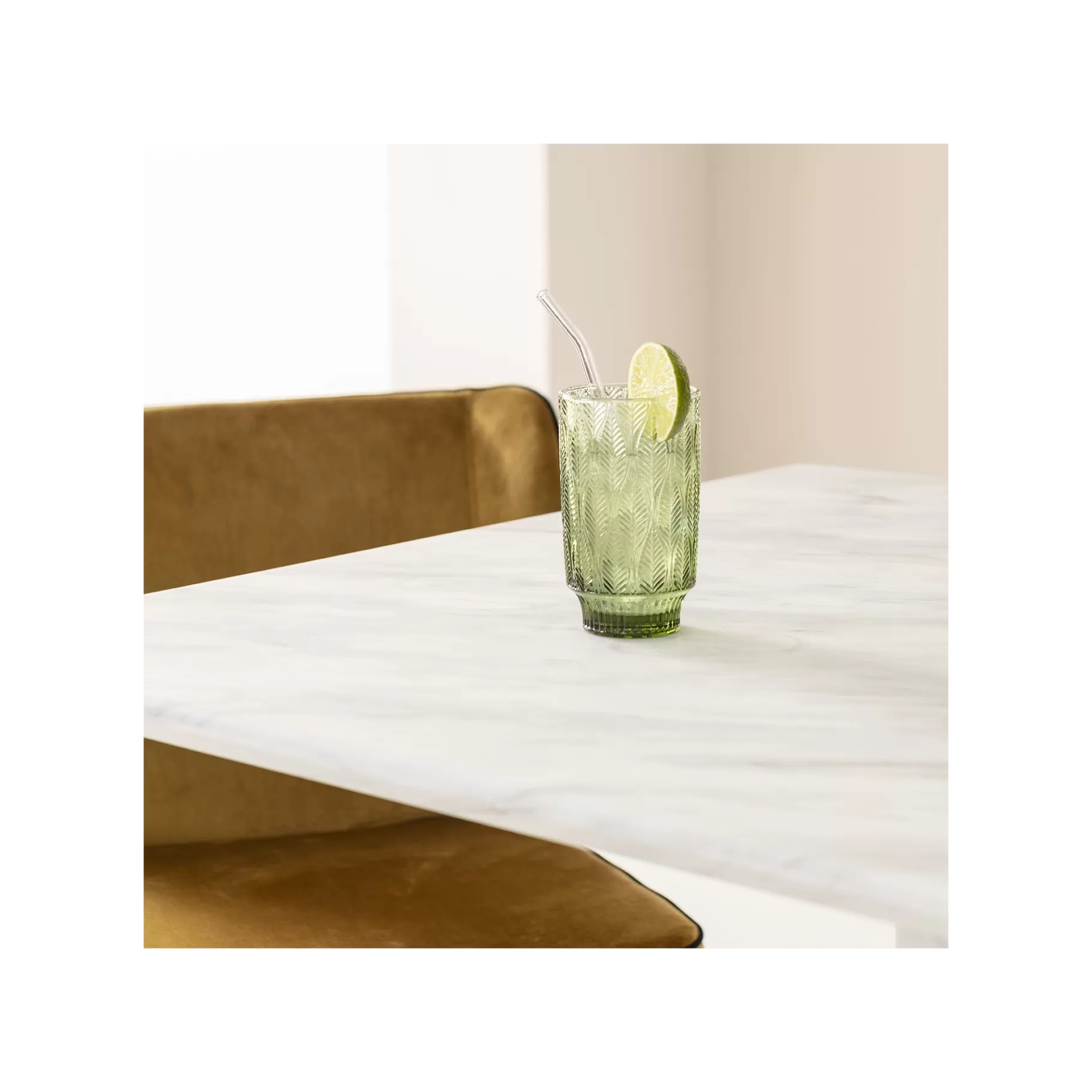 Best Verres à Eau Fogli Verts Set De 6   Vaisselle