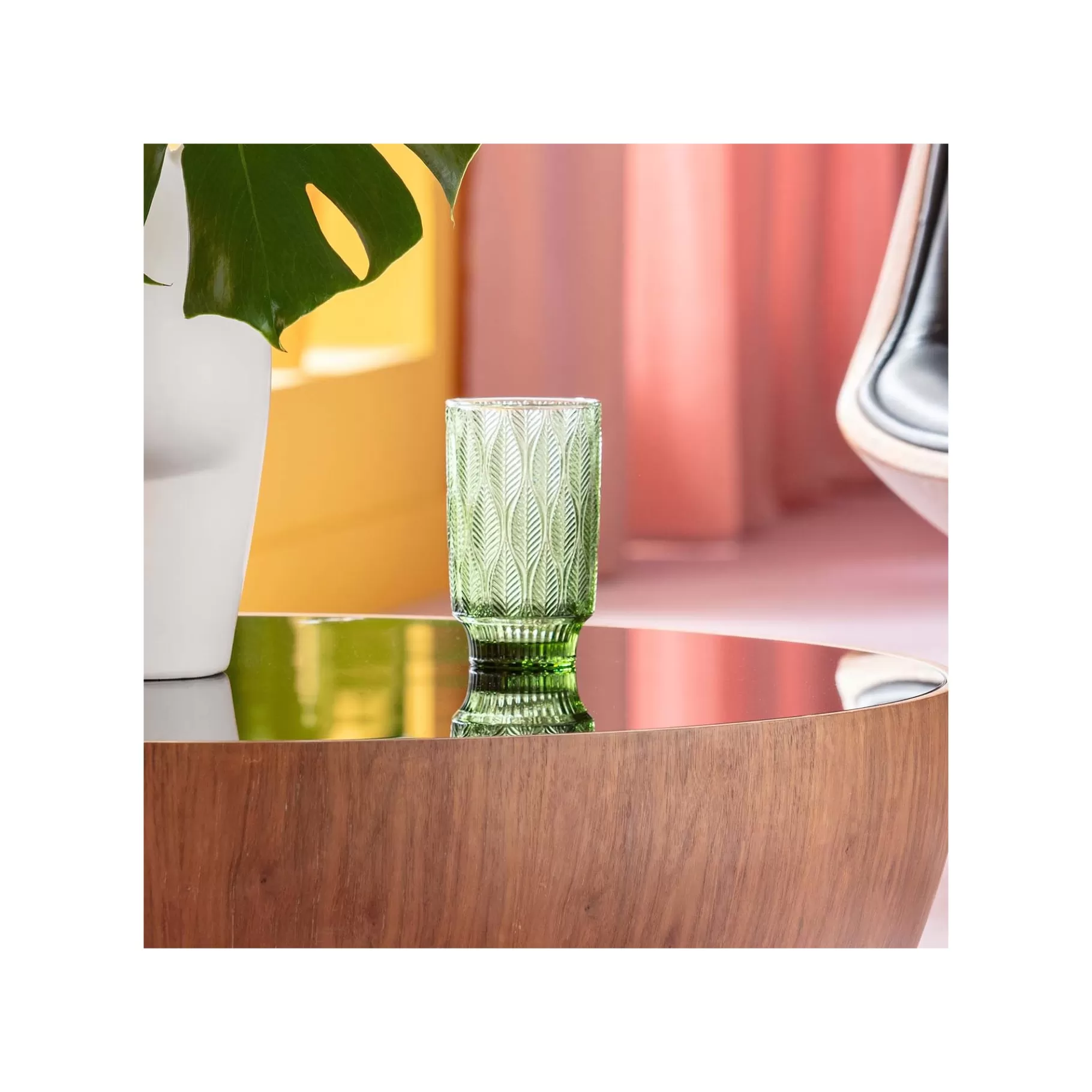 Best Verres à Eau Fogli Verts Set De 6   Vaisselle