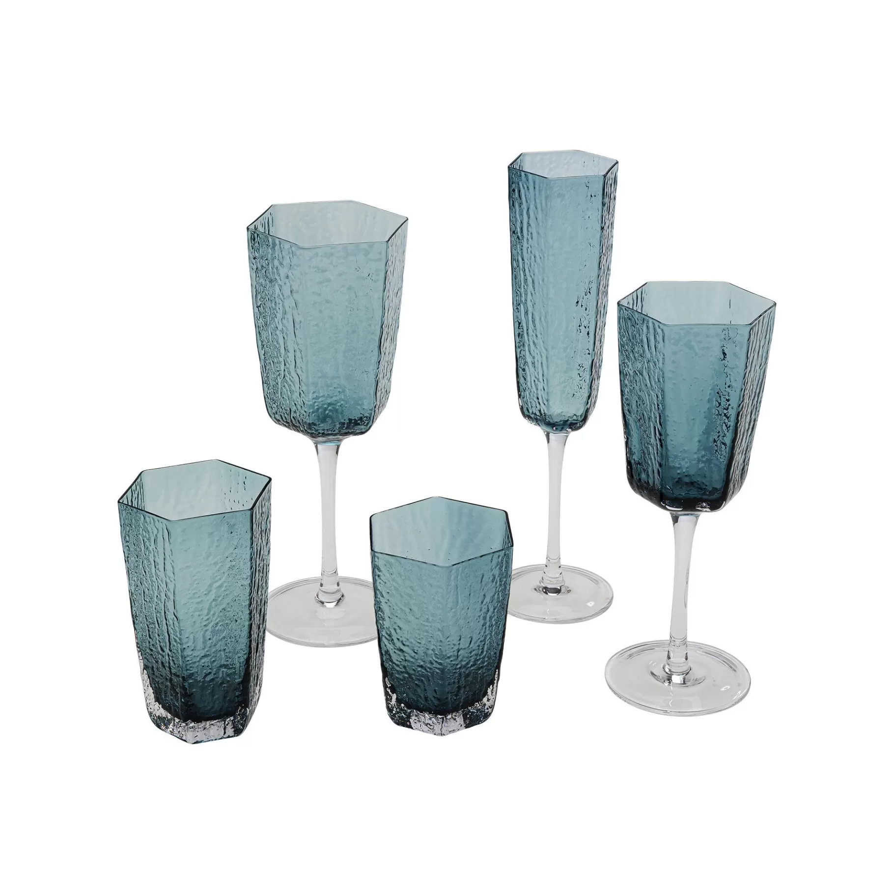 Hot Verres à Vin Blanc Cascata Bleus Set De 6   Vaisselle