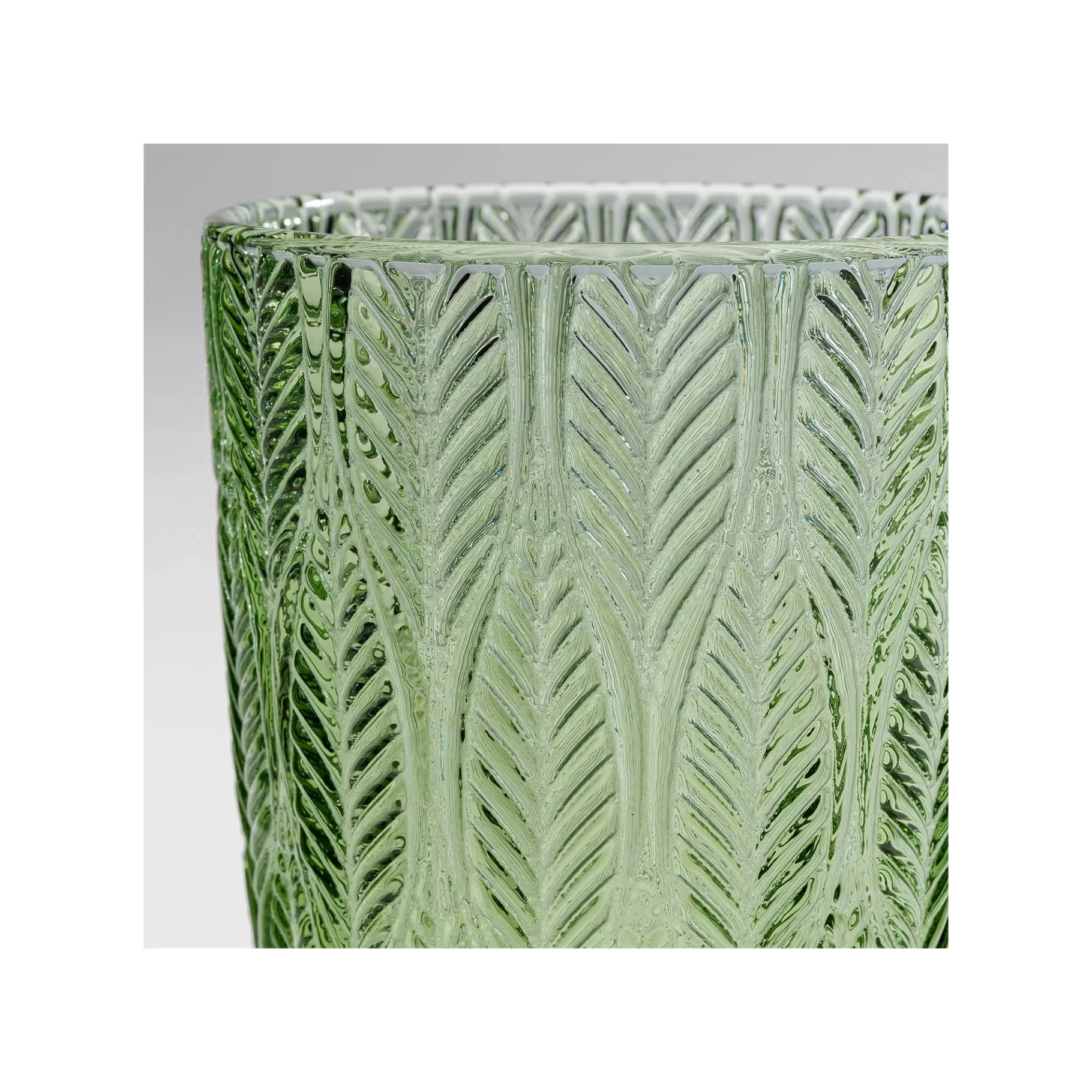 Outlet Verres à Vin Fogli Verts Set De 6   Vaisselle