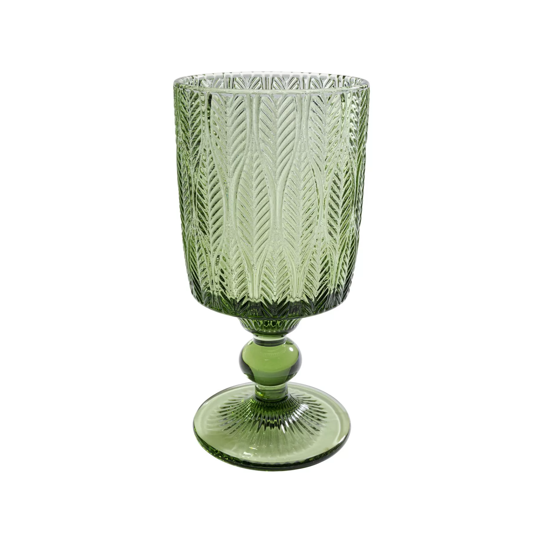 Outlet Verres à Vin Fogli Verts Set De 6   Vaisselle