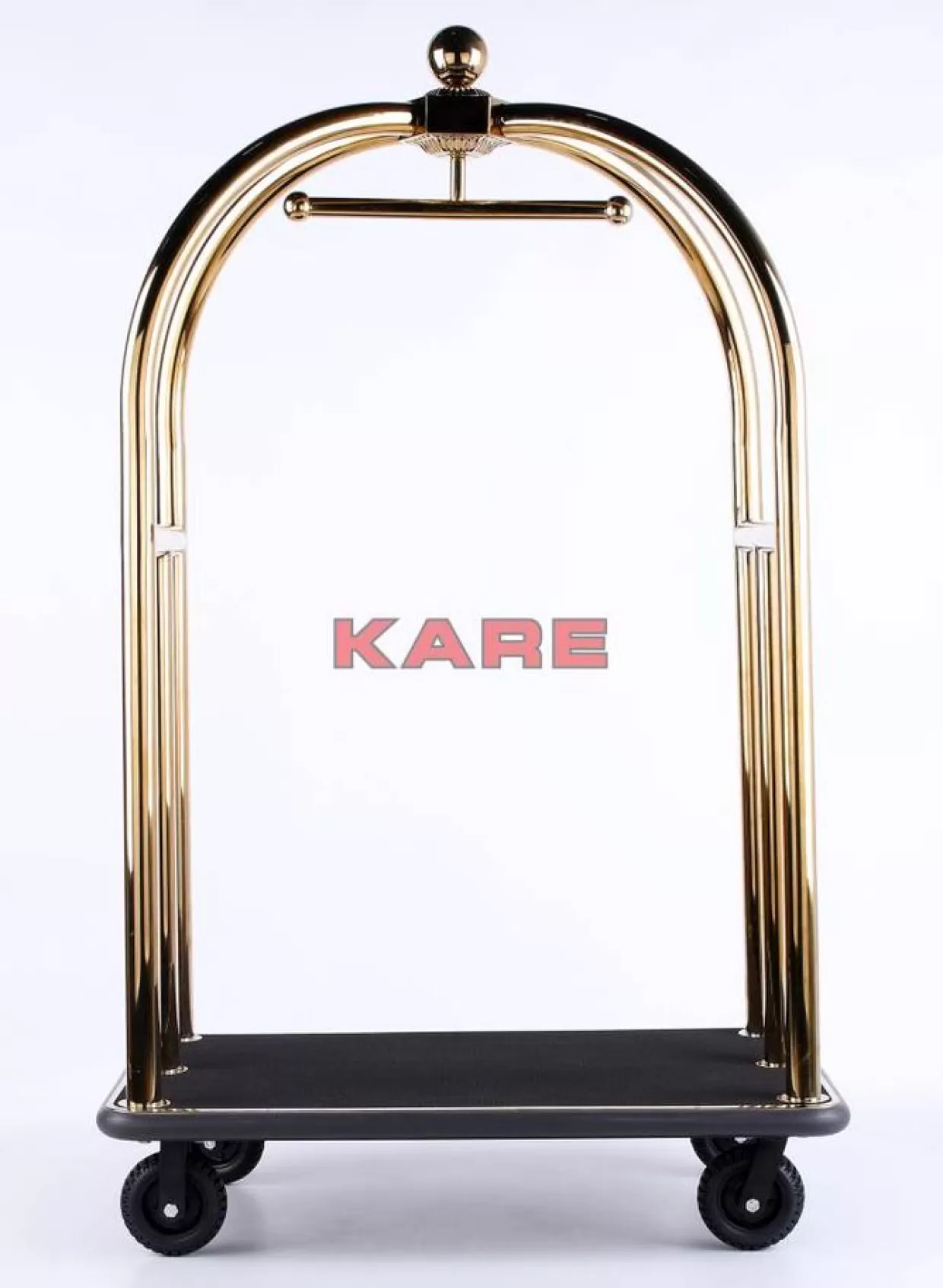 KARE Design - Carrello Bagagli VIP in Oro Vegas con Design Esclusivo per Arredamento Moderno | Complementi d'Arredo e Accessori di Qualità
