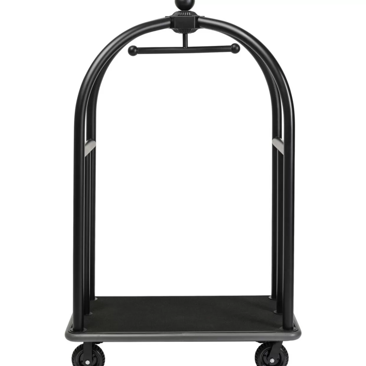 KARE Design - Arredi Compatti e Accessori con Carrello Bagagli VIP Vegas in Nero Opaco per Ambienti Moderni