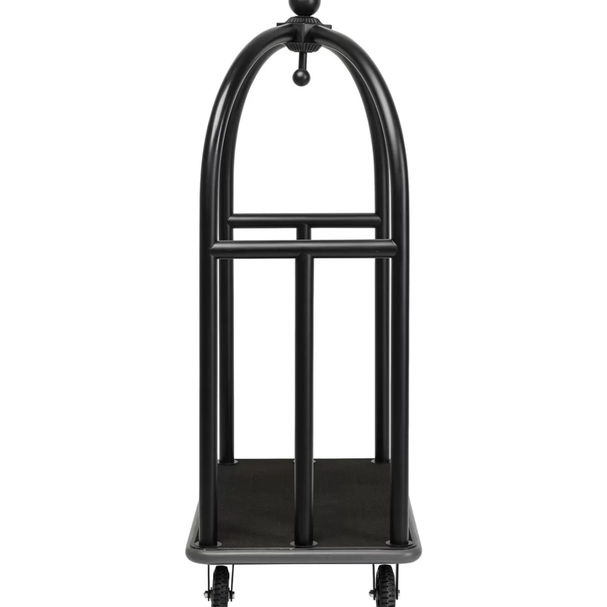 KARE Design - Arredi Compatti e Accessori con Carrello Bagagli VIP Vegas in Nero Opaco per Ambienti Moderni