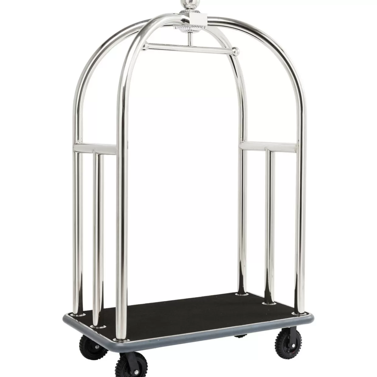 Carrello Bagagli VIP in Tonalità Silver Vegas - Arredi Compatti e Accessori Esclusivi by KARE Design