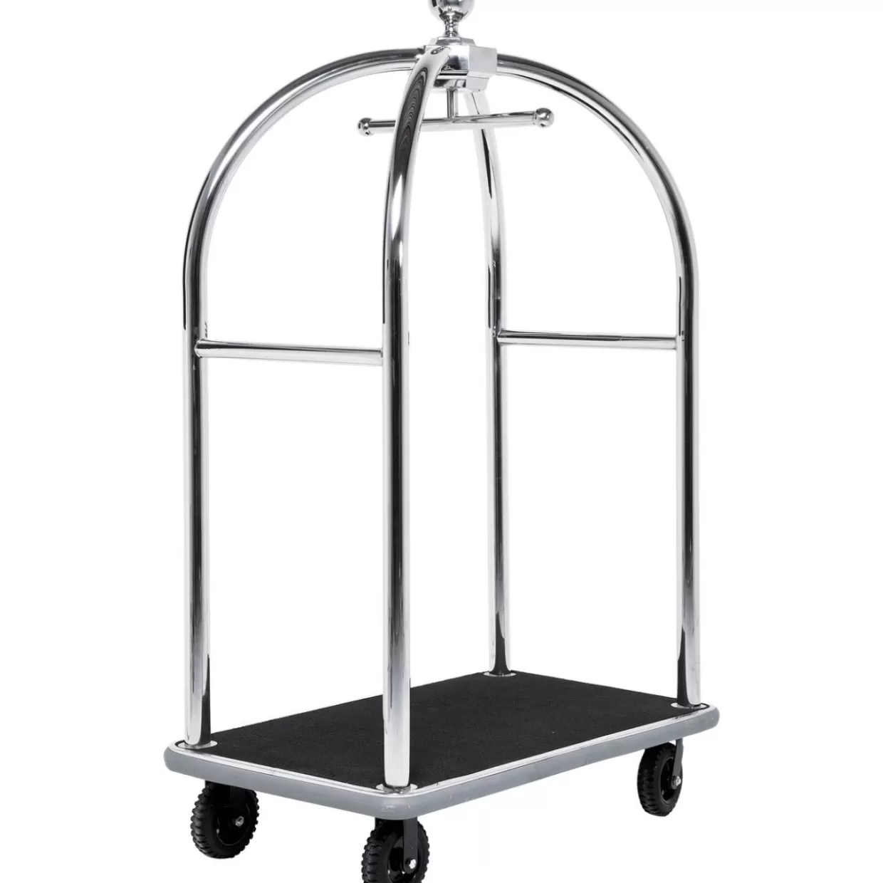 Carrello Bagagli VIP in Tonalità Silver Vegas - Arredi Compatti e Accessori Esclusivi by KARE Design