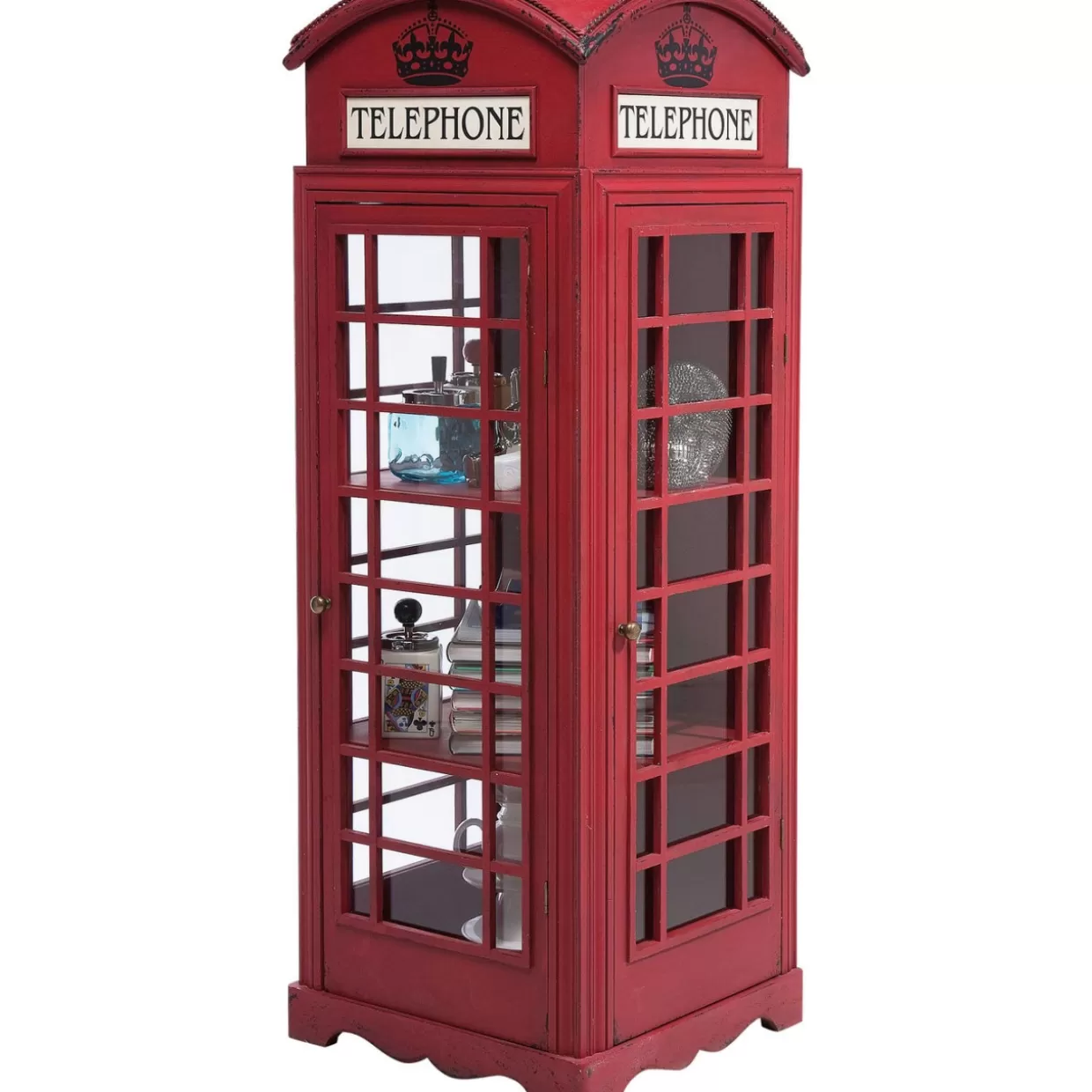 KARE Design - Libreria Espositiva Elegante con Stile Cabina Telefonica Londinese