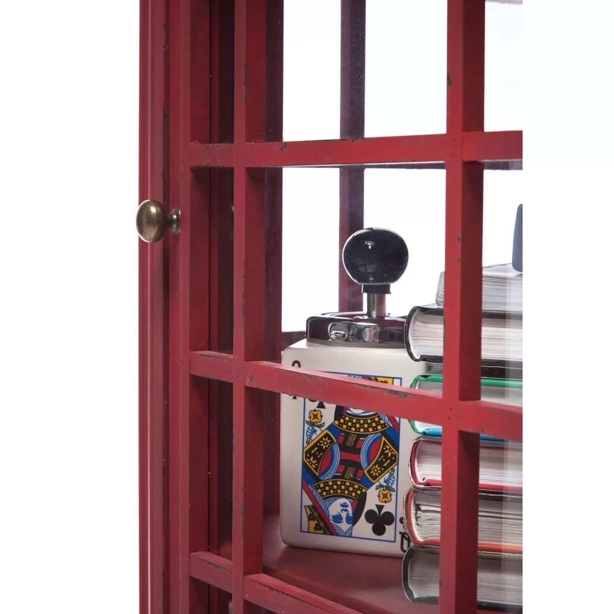 KARE Design - Libreria Espositiva Elegante con Stile Cabina Telefonica Londinese