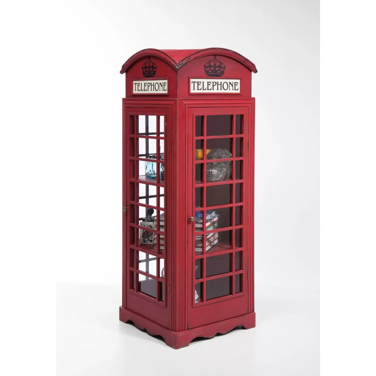 KARE Design - Libreria Espositiva Elegante con Stile Cabina Telefonica Londinese