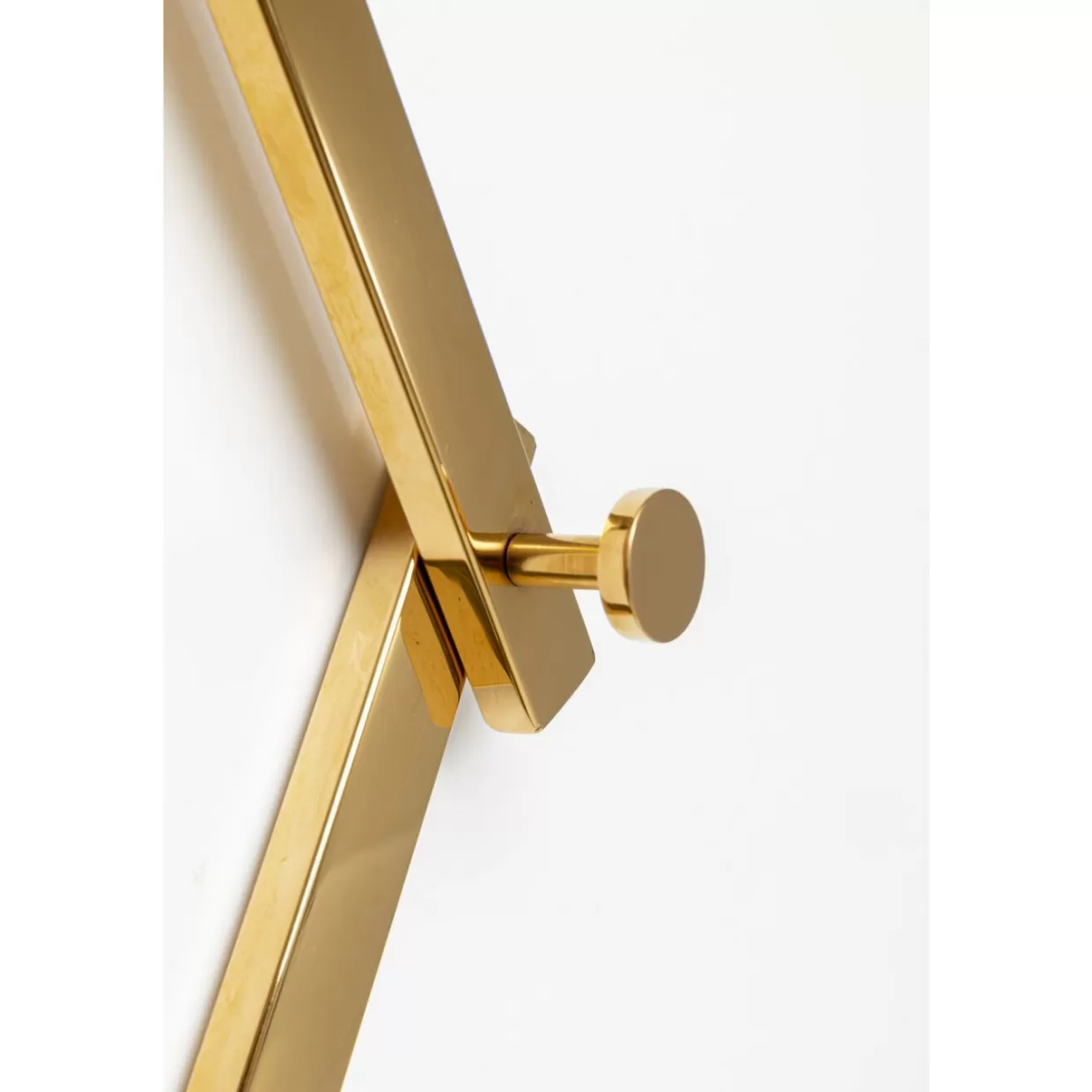 KARE Design - Attaccapanni da parete Crossing in stile moderno con finitura oro - 9+71 cm per interni