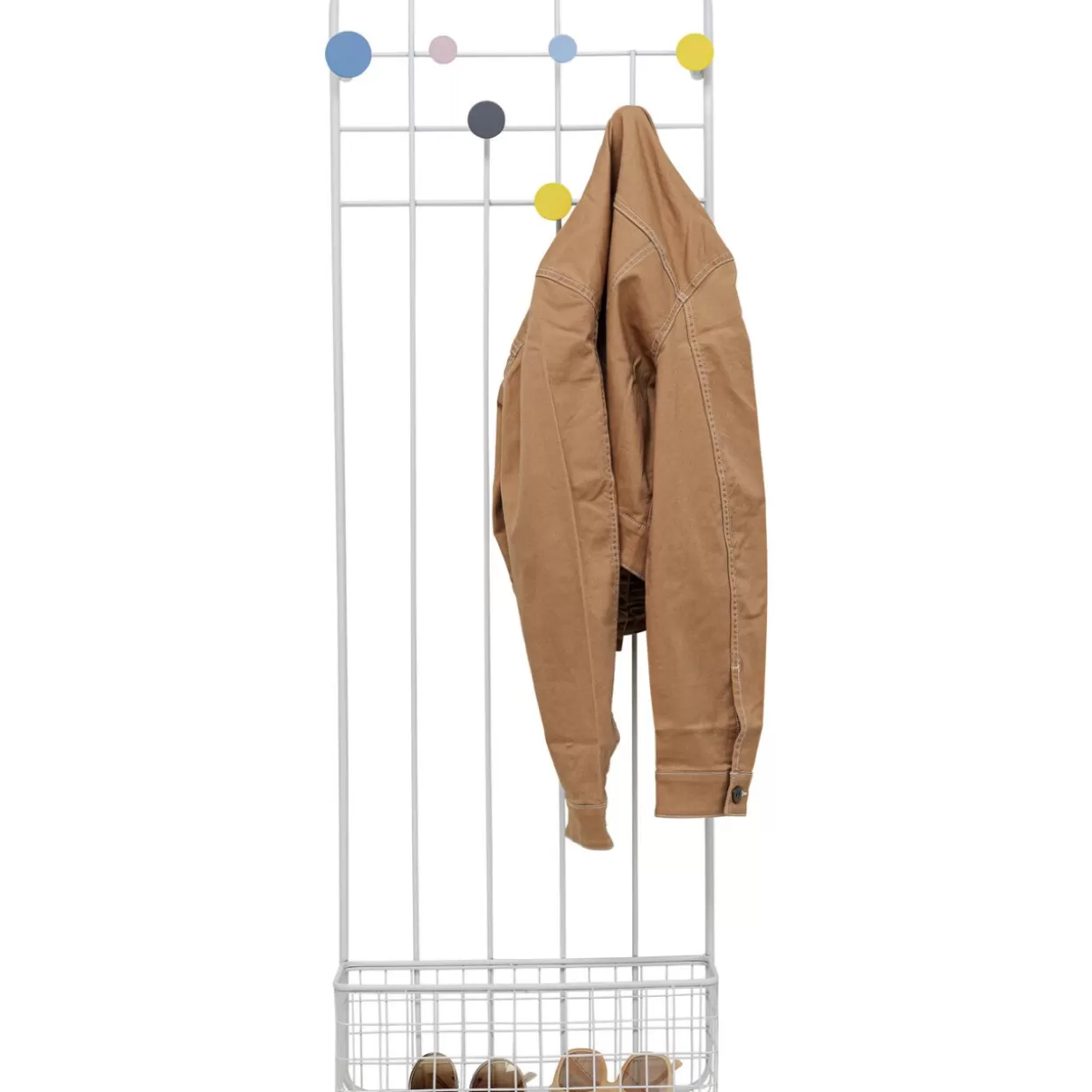 Attaccapanni da parete Derry Weis 41 cm - Soluzione compatta con stile KARE Design per ingressi 

(：，
