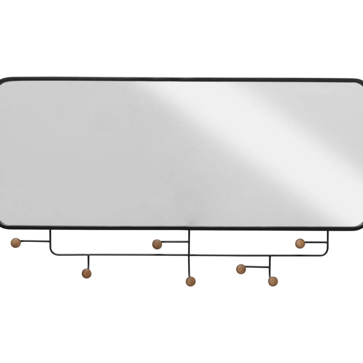KARE Design: Attaccapanni Elegante con Specchio Gina, 54x100 cm - Soluzione Moderna per Ingressi e Corridoi