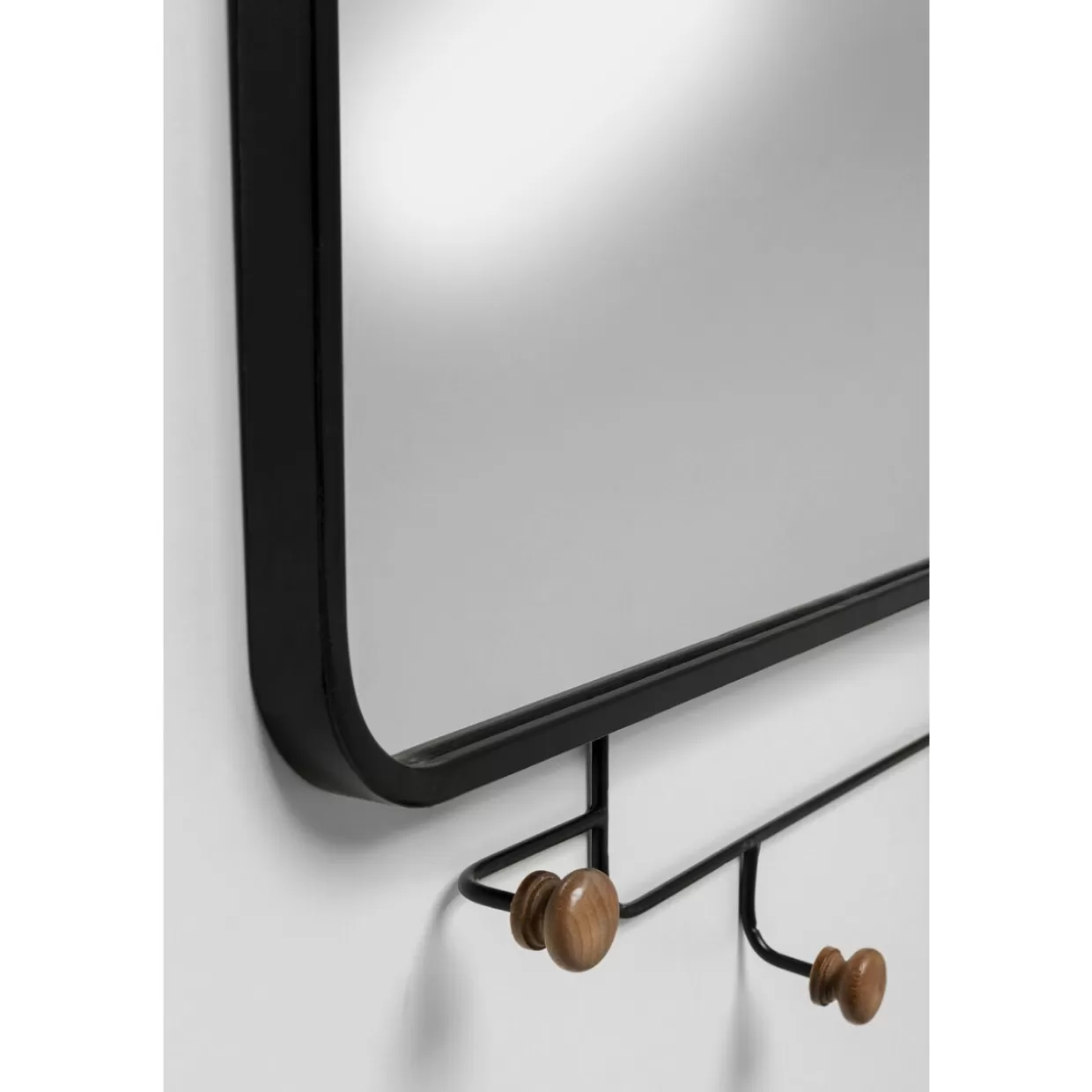 KARE Design: Attaccapanni Elegante con Specchio Gina, 54x100 cm - Soluzione Moderna per Ingressi e Corridoi