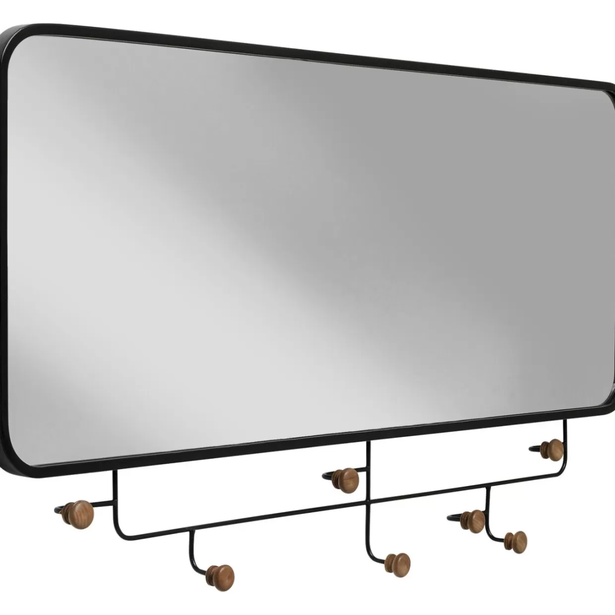 KARE Design: Attaccapanni Elegante con Specchio Gina, 54x100 cm - Soluzione Moderna per Ingressi e Corridoi