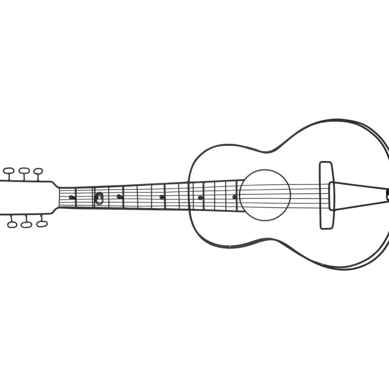 Portagonola a Parete con Design Chitarra - 81 cm per Ambienti Moderni | Complementi d'Arredo KARE

(：，