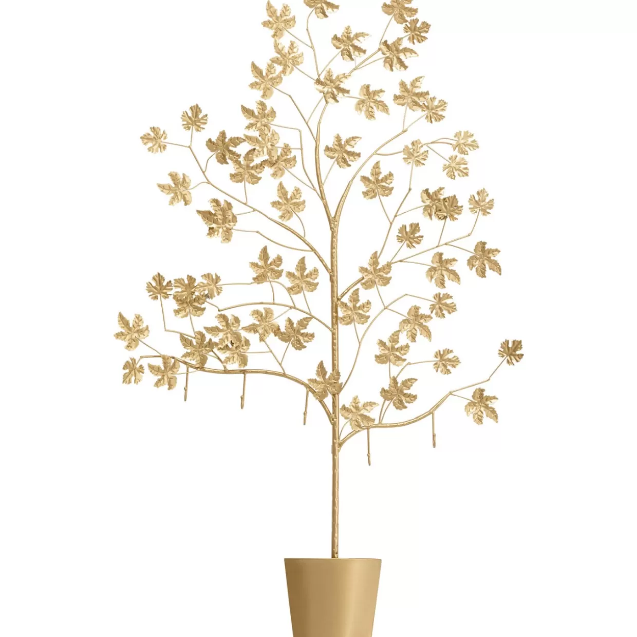 KARE Design - Attaccapanni Elegante da Parete Leafline, Design con Foglie Dorate, 93 cm - Complementi per la Casa Moderna