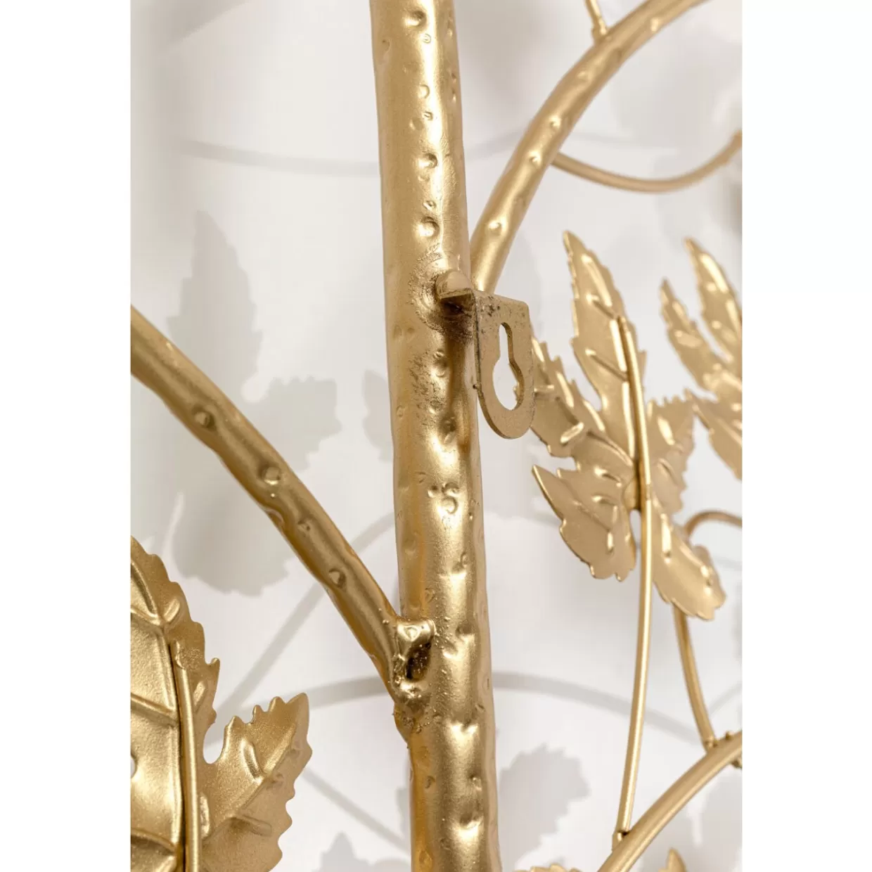 KARE Design - Attaccapanni Elegante da Parete Leafline, Design con Foglie Dorate, 93 cm - Complementi per la Casa Moderna