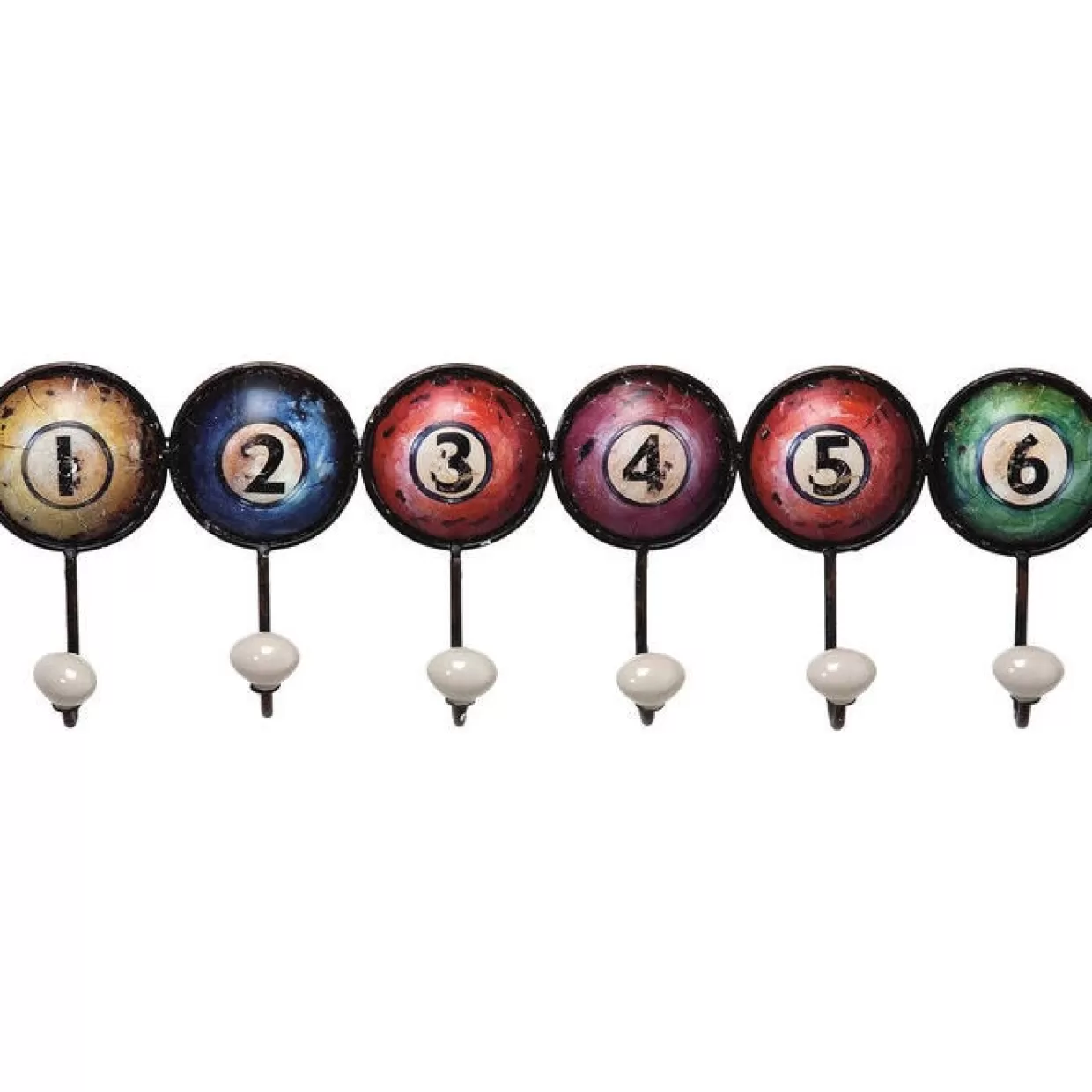 Attaccapanni da parete KARE Design - Modello Numbers in stile moderno, 58 cm per organizzare spazi ingresso e soggiorno