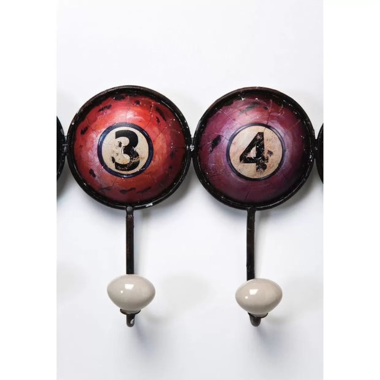 Attaccapanni da parete KARE Design - Modello Numbers in stile moderno, 58 cm per organizzare spazi ingresso e soggiorno