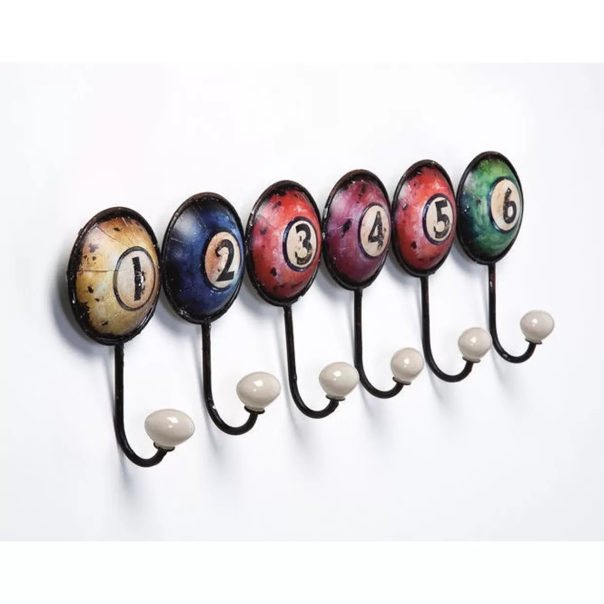 Attaccapanni da parete KARE Design - Modello Numbers in stile moderno, 58 cm per organizzare spazi ingresso e soggiorno