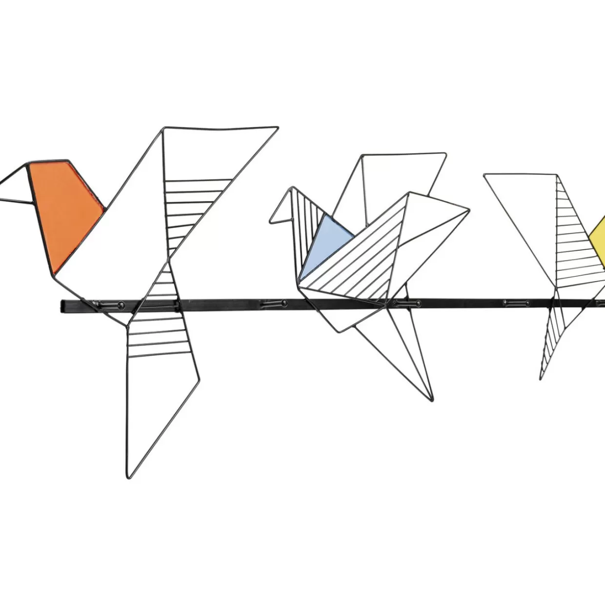 KARE Design - Attaccapanni Creativo con Forma di Uccello Origami, 114 cm - Complemento d'Arredo Moderno per Parete