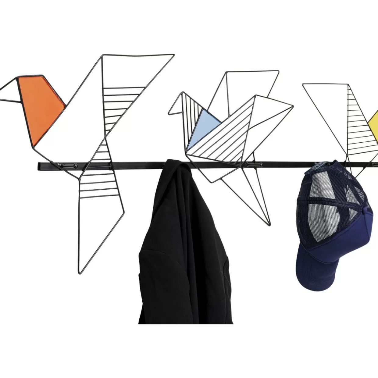 KARE Design - Attaccapanni Creativo con Forma di Uccello Origami, 114 cm - Complemento d'Arredo Moderno per Parete