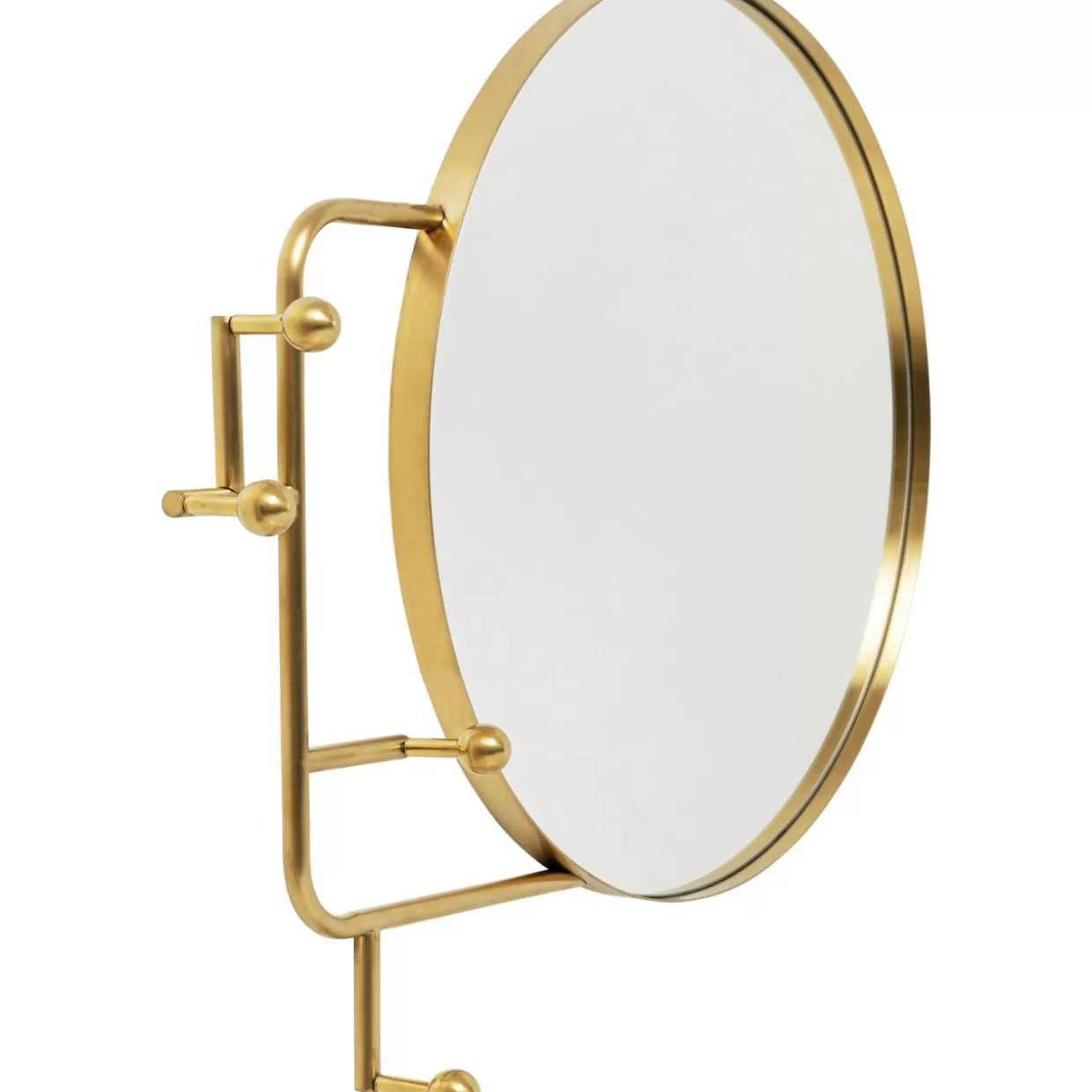 Attaccapanni con Specchio Design Tristan - Specchiera Moderna da Parete 65cm | Collezione Arredamento KARE 

(：、、，