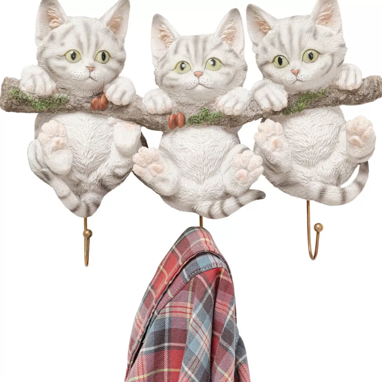 Ganci Decorativi KARE Design • Adesivi da Parete con Tre Gattini per Arredi Creativi

，