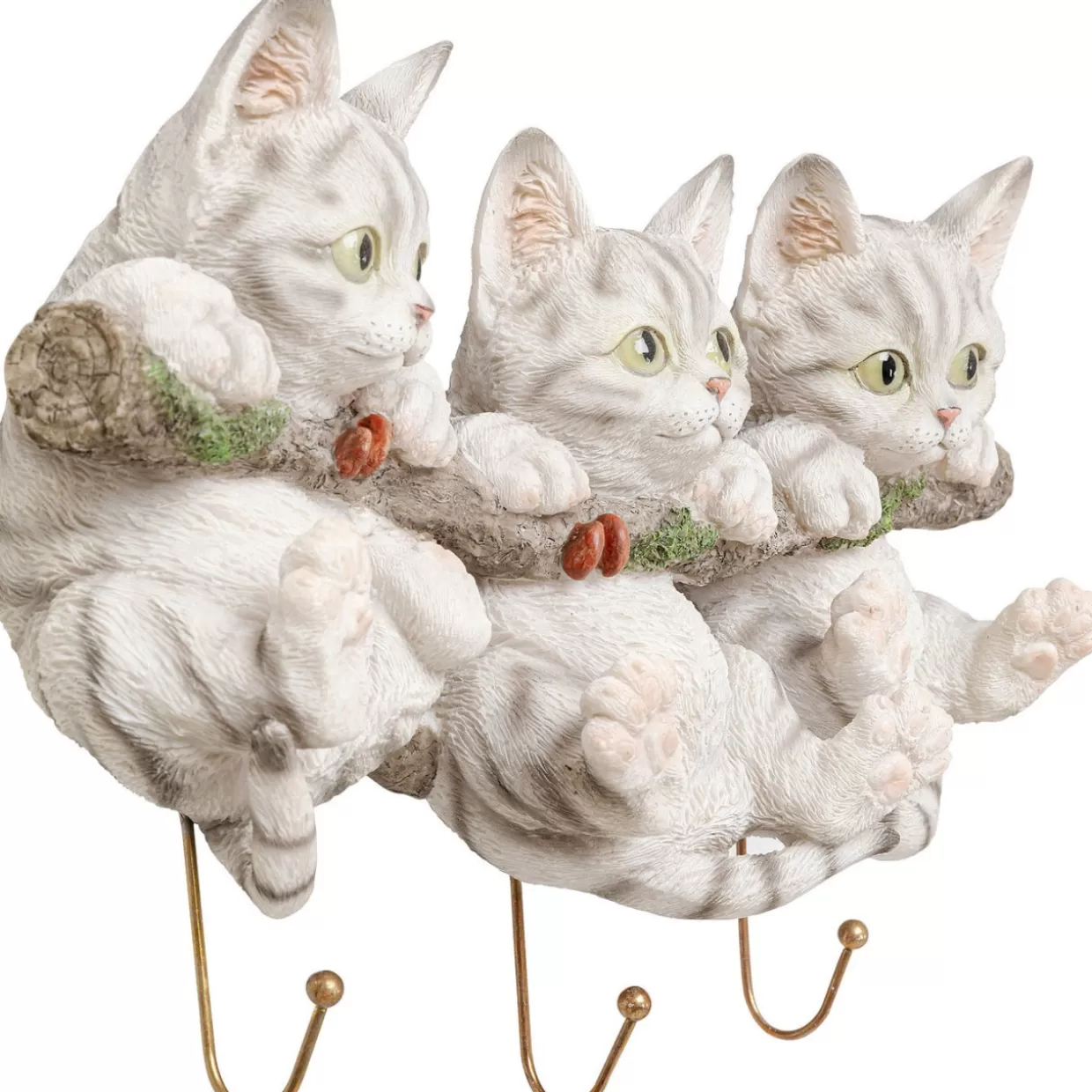 Ganci Decorativi KARE Design • Adesivi da Parete con Tre Gattini per Arredi Creativi

，