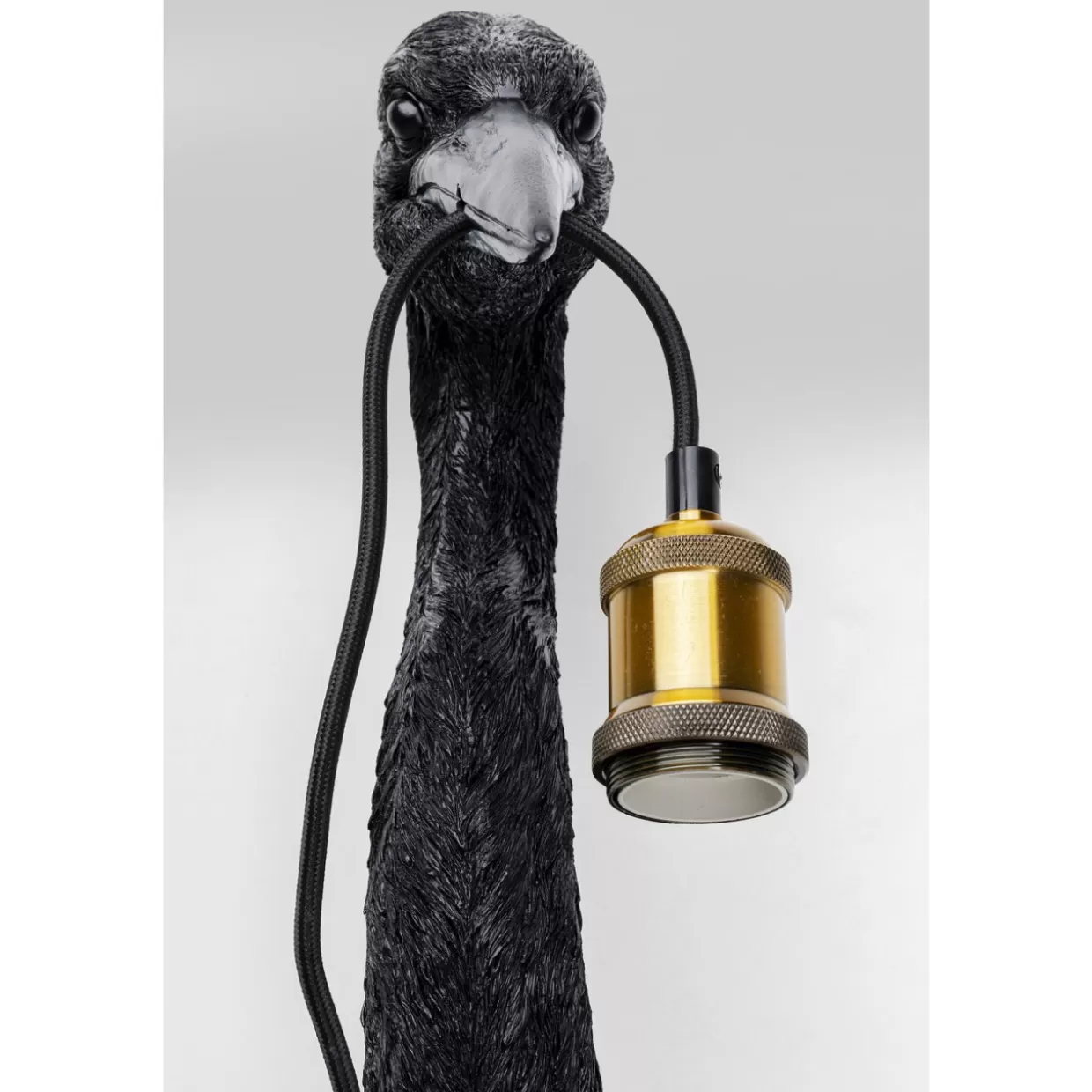 Lampada da Parete KARE Design Airone Elegante - Illuminazione Murale Moderna in Nero, 62 cm di Altezza