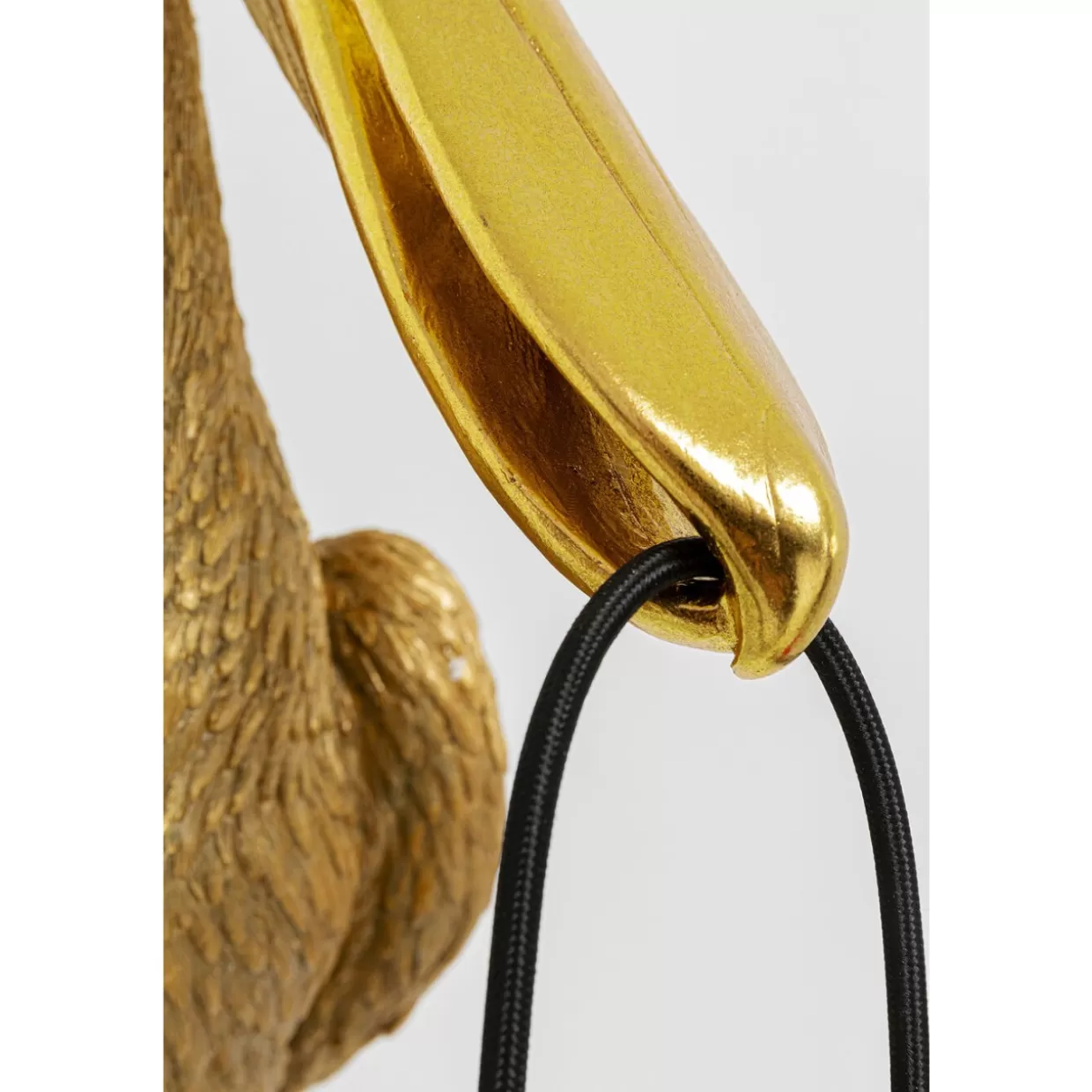 KARE Design - Lampada da Parete Elegante Airone Cucchiaio Dorata, 62x29 cm - Illuminazione Decorativa con Stile Naturale