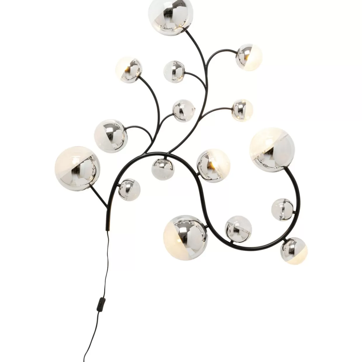 Lampada da Parete Moderna Boa Vista con Rifiniture a Specchio - Design Esclusivo KARE, Dimensioni 185x23 cm per Arredamento Elegante