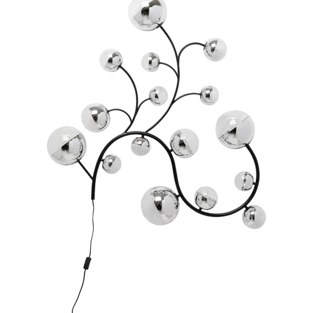 Lampada da Parete Moderna Boa Vista con Rifiniture a Specchio - Design Esclusivo KARE, Dimensioni 185x23 cm per Arredamento Elegante