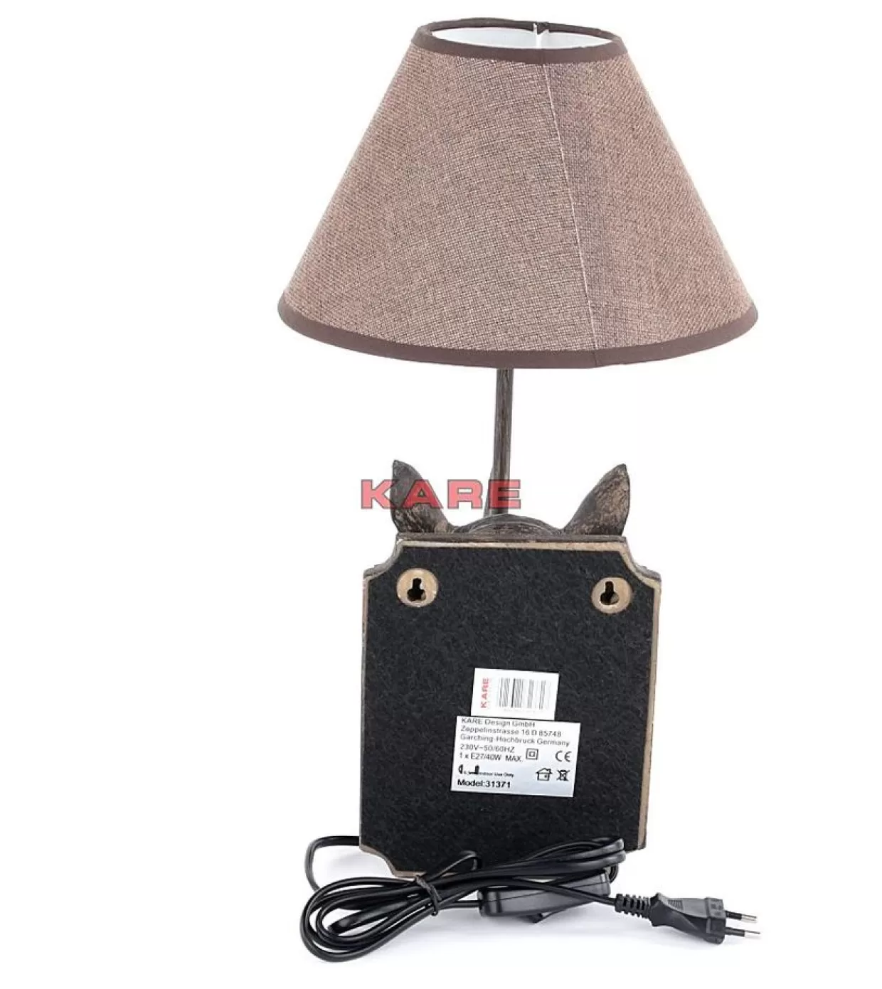 KARE Design - Lampada da Parete Avanguardia Rhino, Illuminazione Moderna con Stile Scultoreo