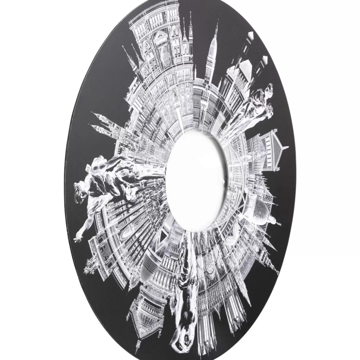 Decorazione Murarina Moderna 'Ragazzo Urbano' - Quadro Scultoreo Contemporaneo KARE, Diametro 160 cm