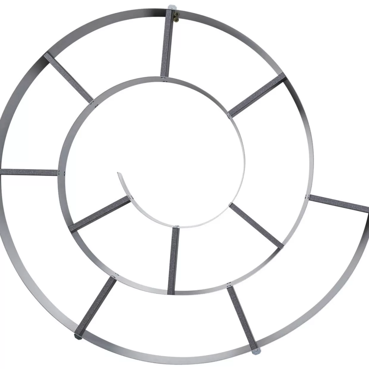 KARE Design - Mensola Decorativa a Forma di Lumaca in Grigio Argento per Soggiorno Contemporaneo
