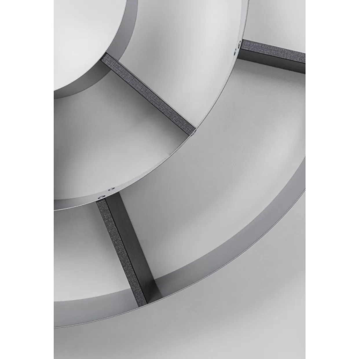 KARE Design - Mensola Decorativa a Forma di Lumaca in Grigio Argento per Soggiorno Contemporaneo
